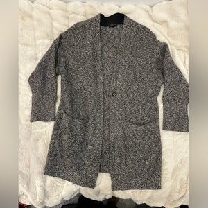 Rag & Bone wool duster cardigan jacket in grey, size small